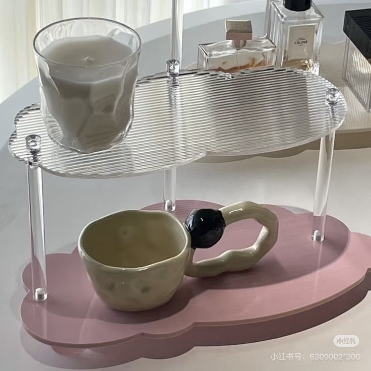 云朵收纳架化妆品杯子收纳