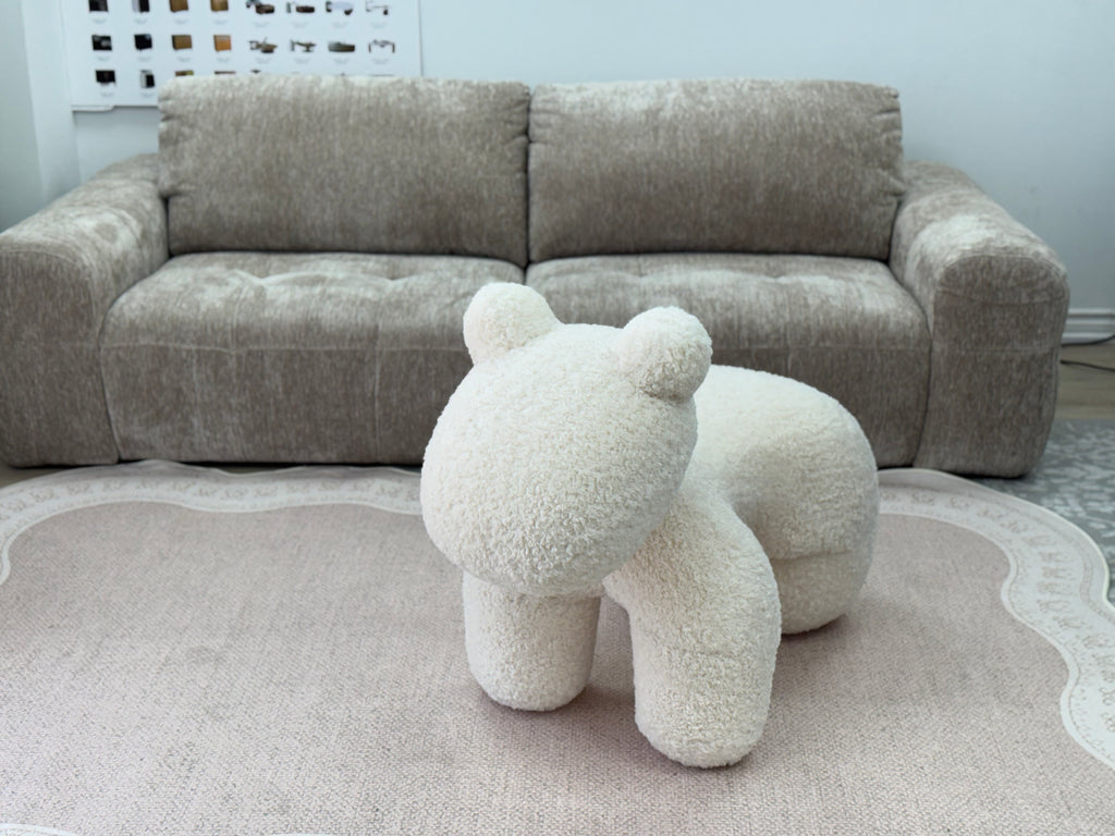 pony chair 大号奶白羊羔绒